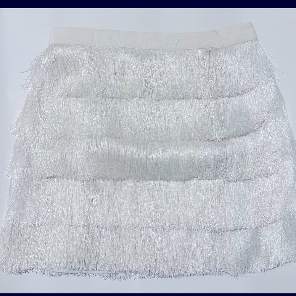 Club Monaco Fidelma Feather Fringe Skirt